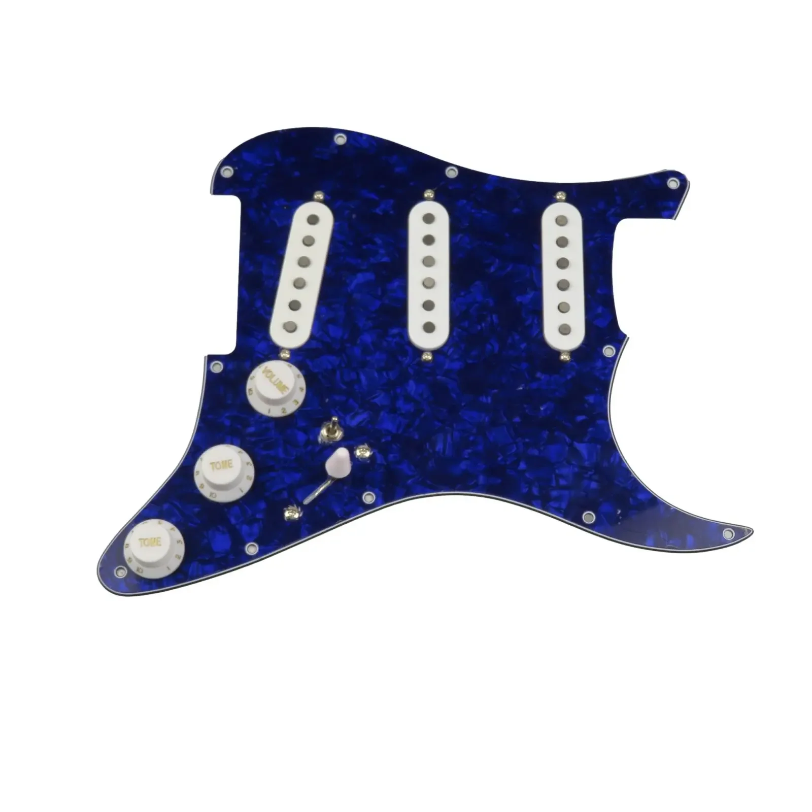 

Loaded Prewired Guitar Pickups SSS 60s Style single coils Alnico 5 Pickups 7-Way wiring pickguard