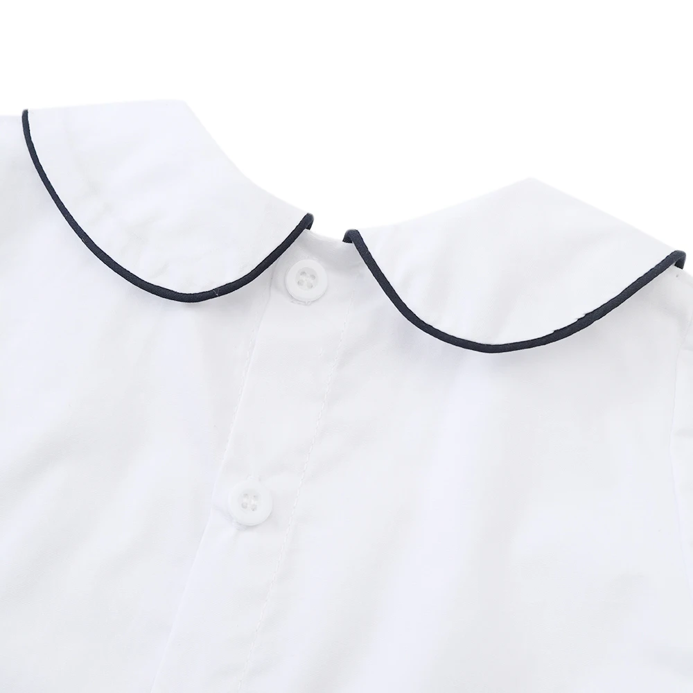 طقم ملابس بوتيك صيفي مكون من قطعتين للأطفال الأولاد بتصميم قارب سموكينج للرضع فستان يومي للأطفال الصغار زي مدرسي بدلة قطنية