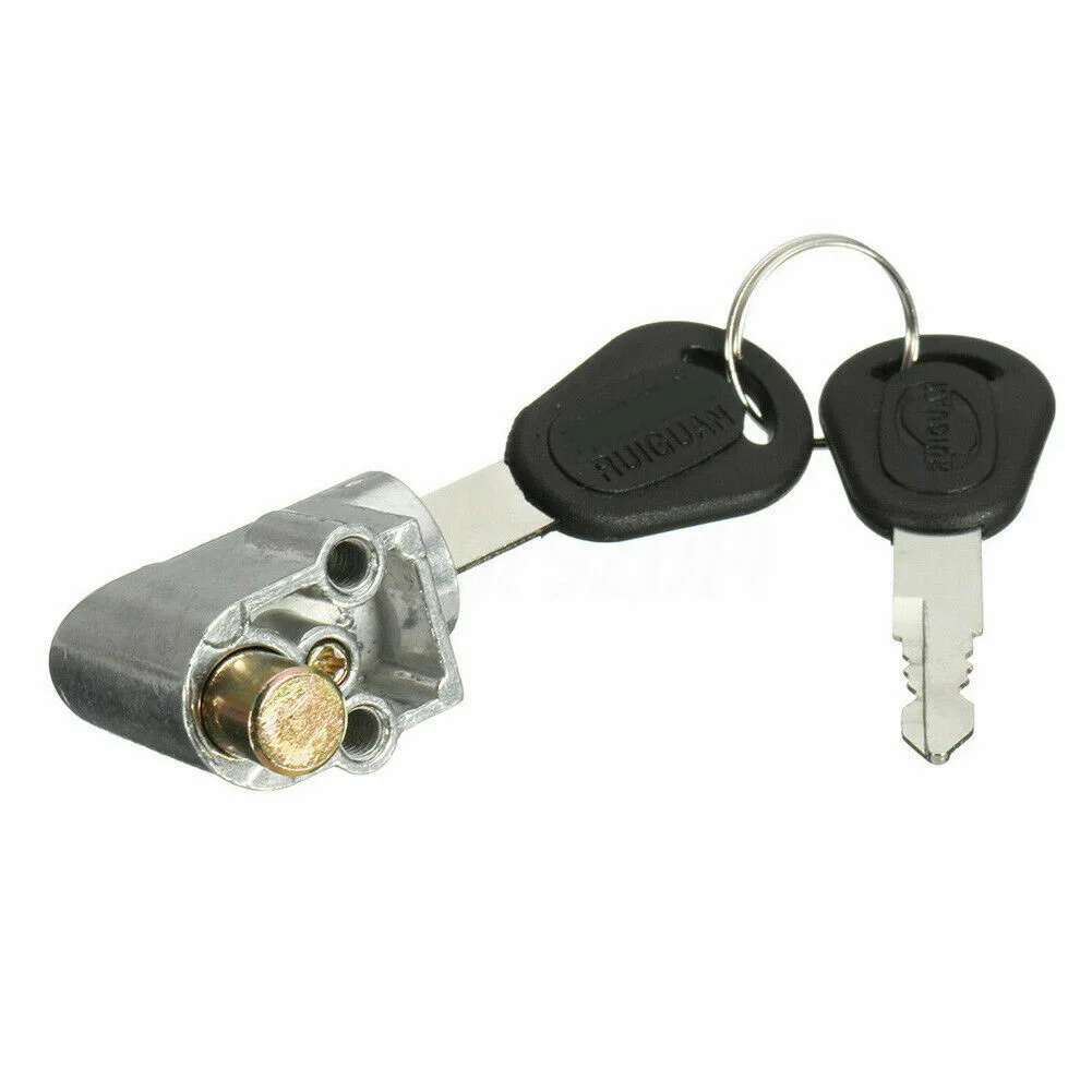 Antivol De Batterie Pour Vélo Électrique - Serrure D'Allumage Avec 2 Clés (Noir)