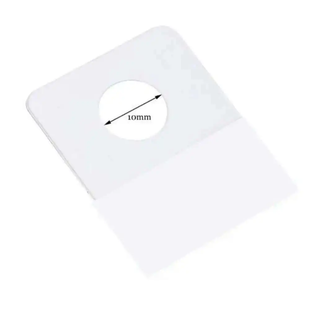 Hang Self-adhesive Merchandising Tabs Round Hole Bulk Box Bag Package Pet Pvc Hangers Peghook, Plastic Display Reinforced Tag