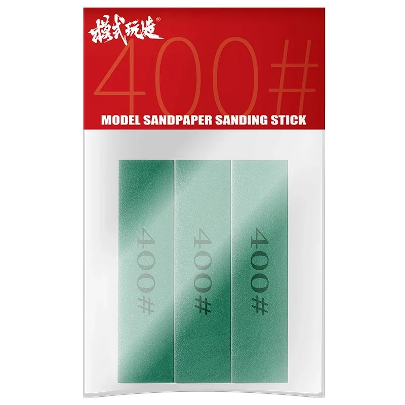 

MSWZ MS022 3pcs 400-1200 Grit Sanding Stick - Plastic Model Grinding & Assembly Hobby DIY Tool