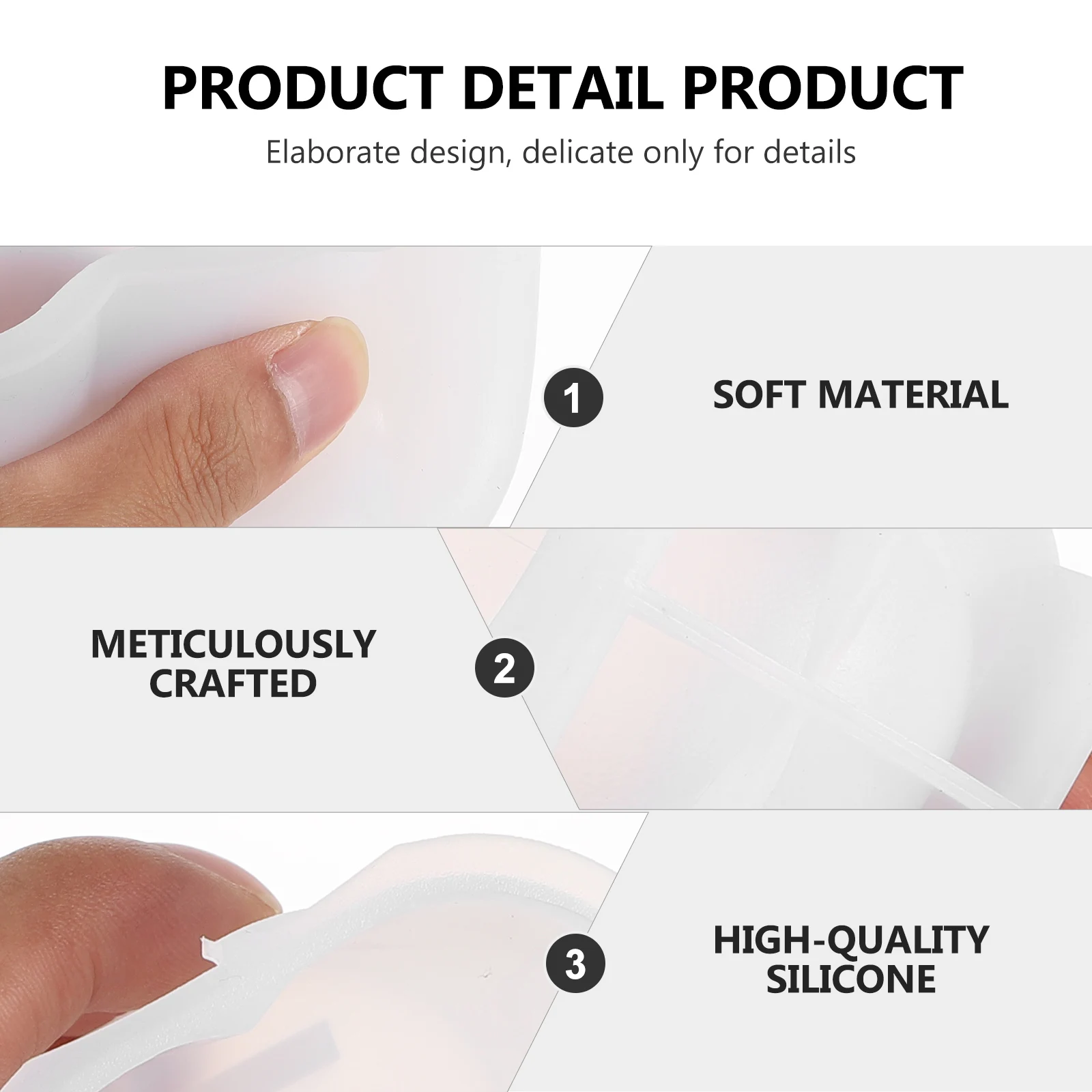 

2Pcs Flower Silicone Mold C C Mold Making H made Soap Scented Decor DIY Craft Reusable Diy Scented C Mould Storage