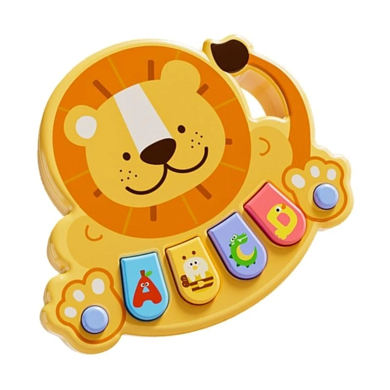 

Музыкальная игрушка-клавиатура с животными для малышей, сенсорное развитие, легкая конструкция из АБС-пластика, портативная 15UB