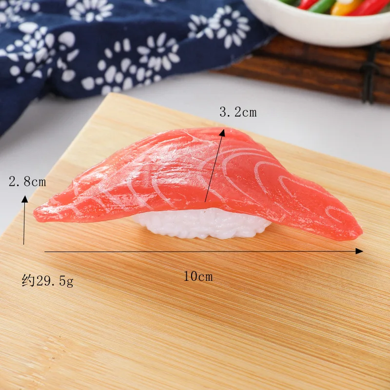 Miniaturen Kunstmatige Nep Sushi Simulatie Schattig Pvc-Materiaal Vis Garnalen Zalm Plakjes Model Schilderij Rekwisieten Benodigdheden