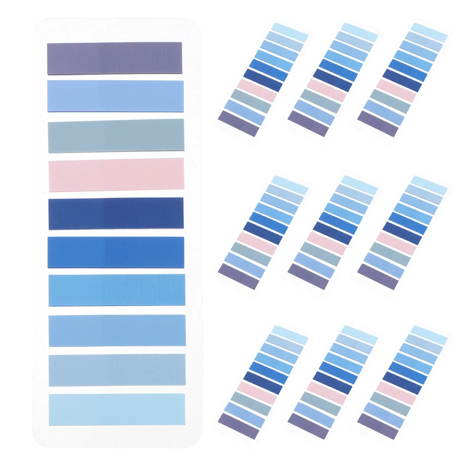 

10 прозрачных кармашков для индексных карточек, держатели для этикеток, самоклеящиеся стикеры для записей, разноцветные закладки для документов