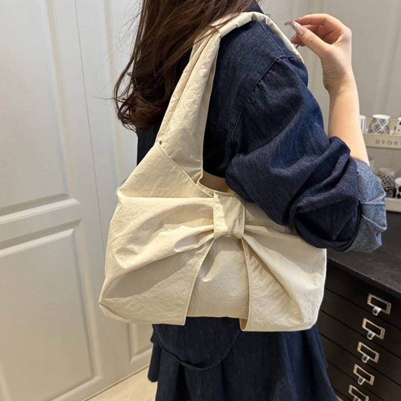 bolsa-de-ombro-xadrez-chique-com-laco-grande-bolsa-de-axila-bolsa-sacola-de-lona-para-mulheres-bolsa-casual-para-passeio