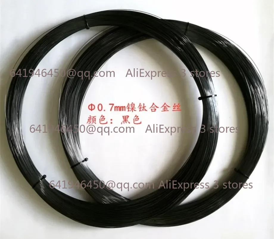 Super elastis bentuk Nitinol memori Aloi nikel Titanium kawat lurus hiperelastis filamen hitam 0.05 mm-2 mm