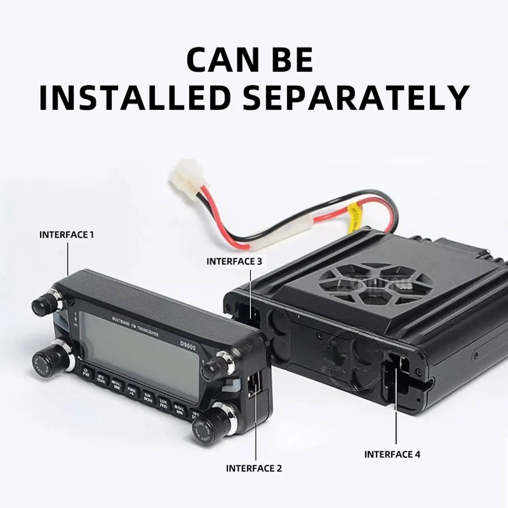 D9000 In-Car Two-Way Radio: Instant-Connect 50-Kilometer High-Power Radio for Outdoor Road Trips