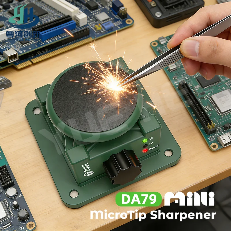 

2UUL Mini MicroTip Sharpener for Quick Sharpening Repairing Tweezers Precision Tool Tips