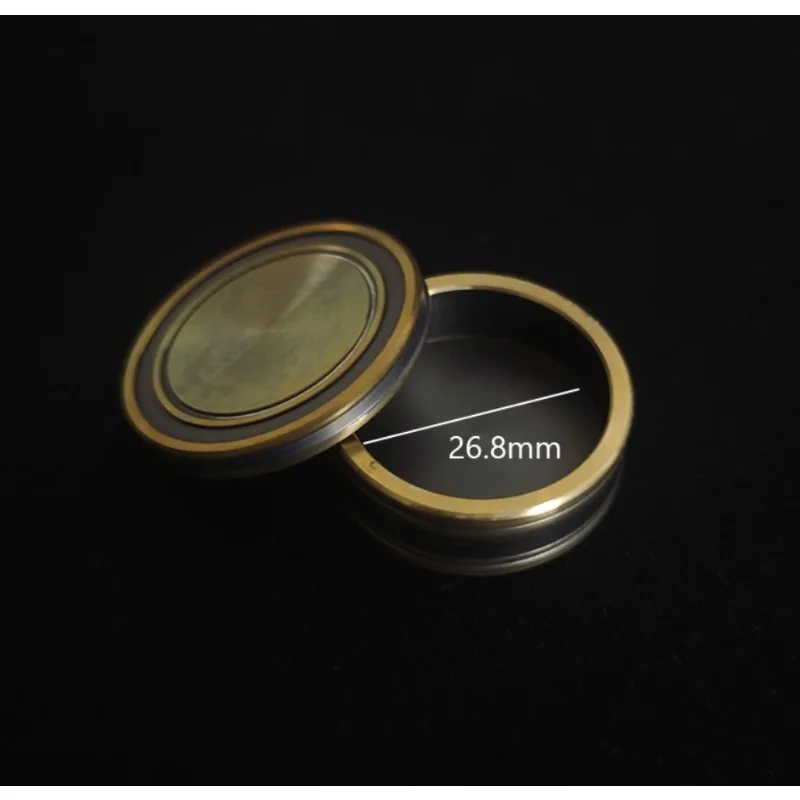 Okito Box 26.8mm Brass Coin Magic Trick Coin Vanish and Penetration Examinable Gimmick Close Up Magic Prop for Magicians Funny