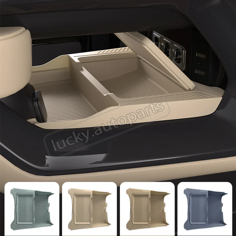 

For BYD Equation Leopard 5 Silicone Center Console Lower Storage Box Pad Hidden Organizer Tidying Car Modification Accessories