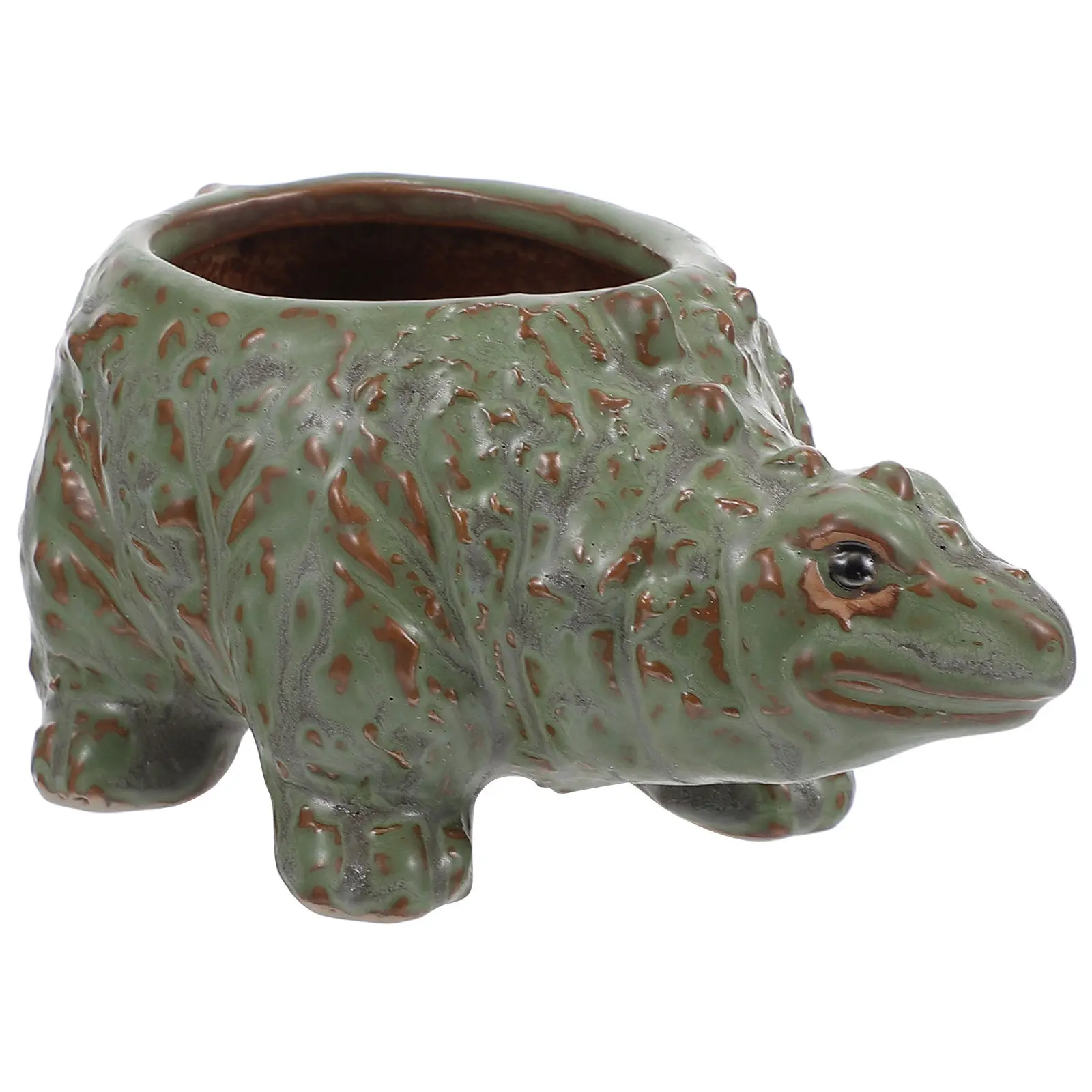 1Pcs Stylish Dinosaur Ceramic Flowerpot Safe Non Toxic Home Flowerpot Planter for Home Gardening Balcony Decorative Plant Pot