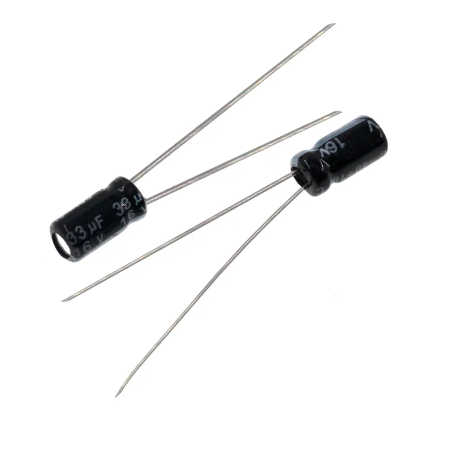 

100pcs 33uF 16V 33MFD 16WV 4*7mm Aluminum Electrolytic Capacitor Radial