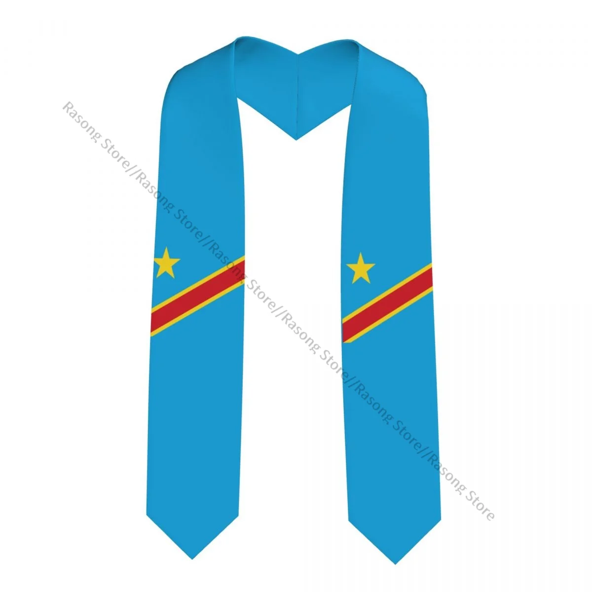 

Congo Flag Unisex Adult Graduation Stole Shawl for Academic Commencements Celebration Uniform