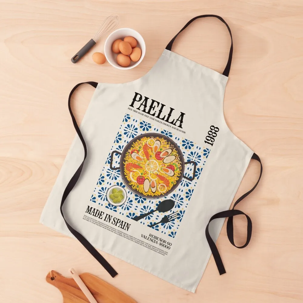 

Paella Wall Art Apron Home And Kitchen restaurant accessories Apron