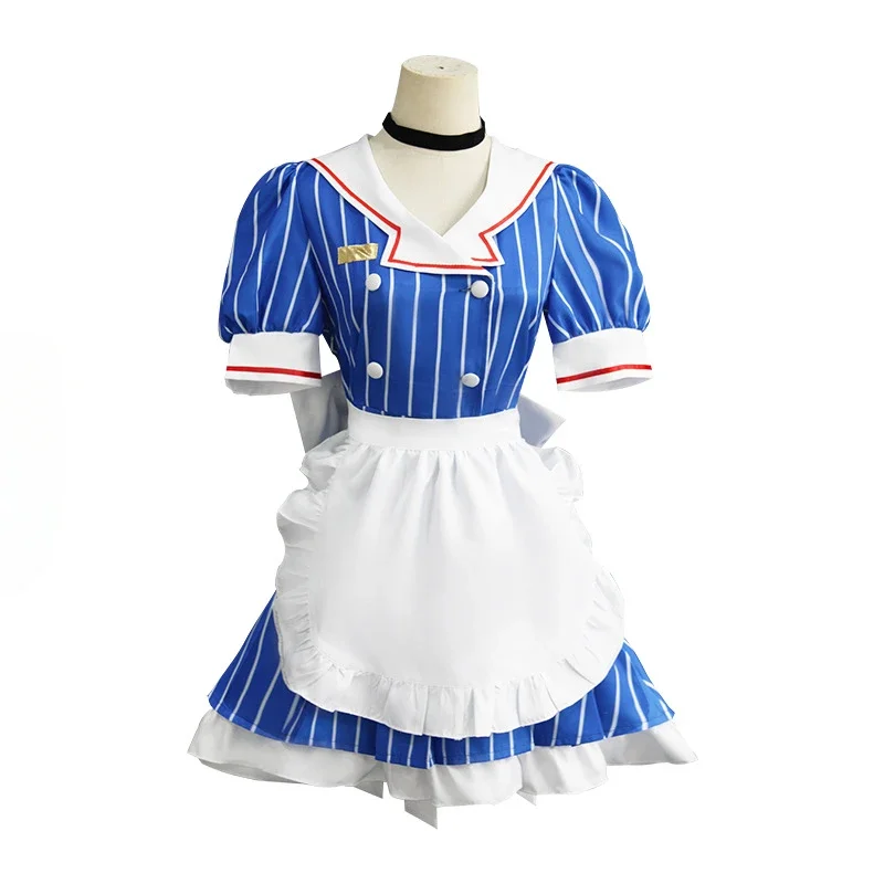 Anime Miku Cosplay Costume Mesmerizer Adult Women Lolita Maid Dress Suit Uniform Halloween Outfit Party Performance