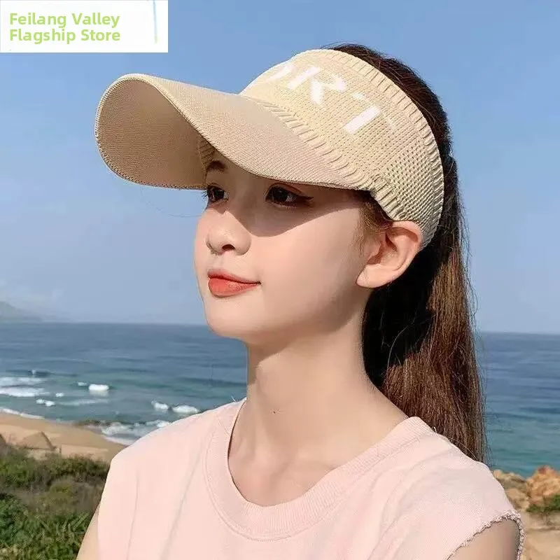 

Summer Casual Women's Sun Hat Sunshade Protection Baseball Cap Empty Top Cap Stylish Trendy Spring Autumn Versatile Korean Style