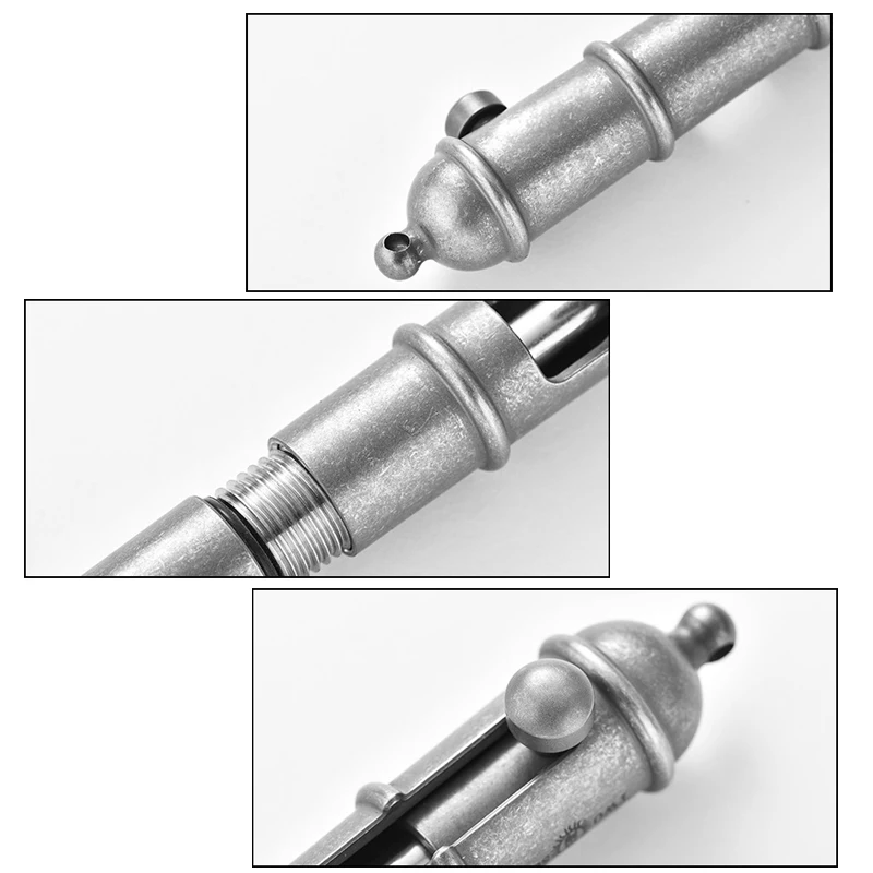 Creative Titanium Alloy Tactical Pen Imitation Cannon Barrel Bolt Pen Camping EDC Tool