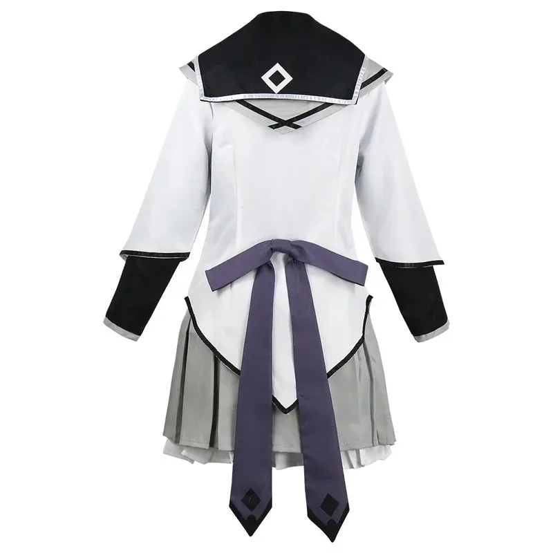 Anime Akemi Homura Cosplay Puella Magi Madoka Magica Cosplay Boog Pruik Halloween Party Uniform Combat Jurk Jk Jurk
