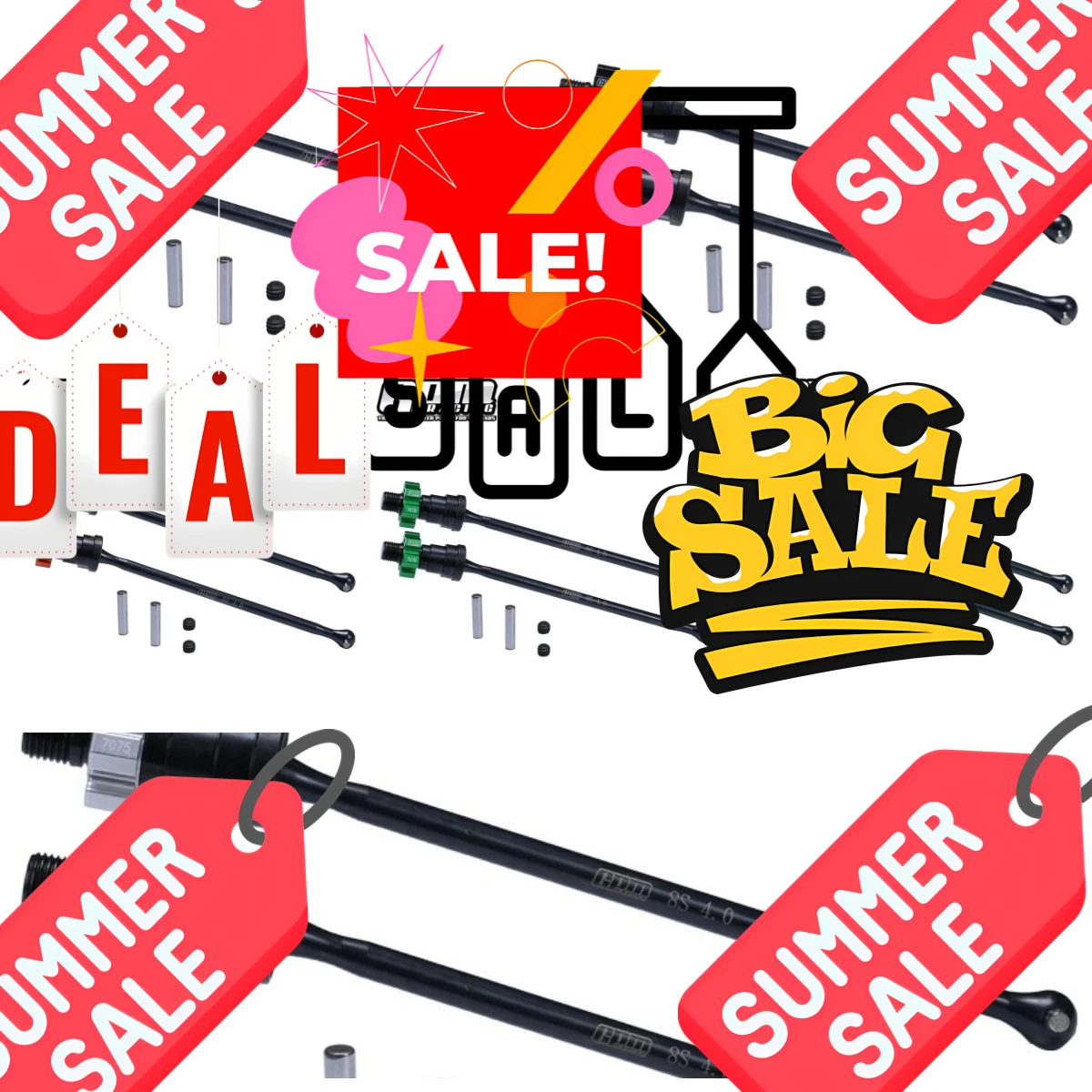 

Карбоновый стальной приводной вал GPM F/R и шестигранный вал из алюминия 7075 для TRAXXAS 1/5 X-Maxx 8S Funco Sand