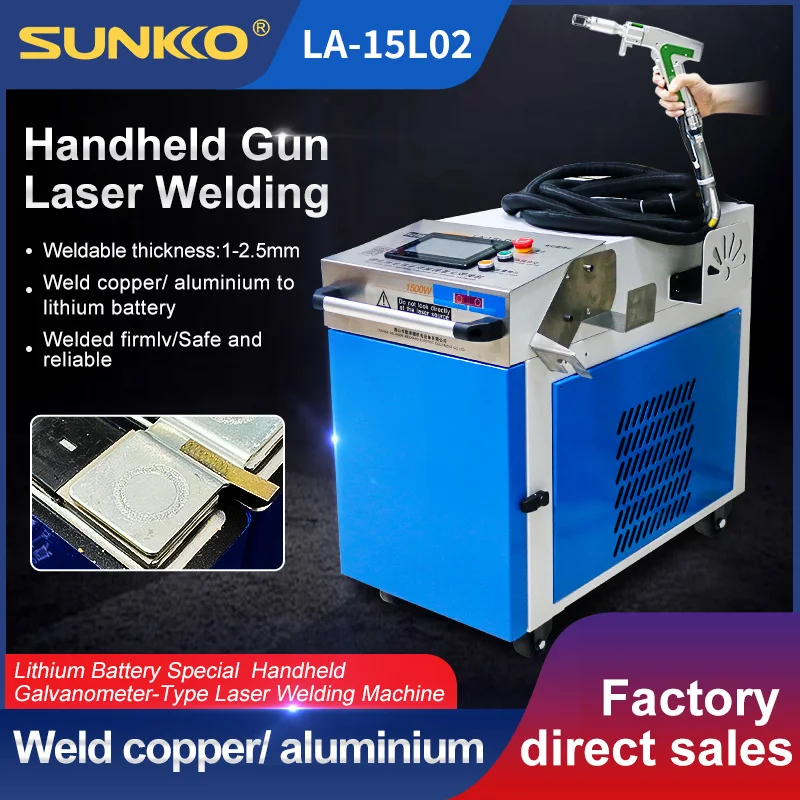 New Energy Lithium Batteries Stainless Steel Laser Welding Cleaning Cutting Machine 1500W 2000W 3000W LA-15L02 Handheld