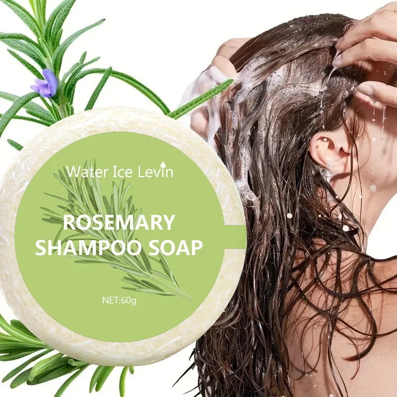 

Water Ice Levin Rosemary Shampoo Bar, For Natural Hair Cleansing