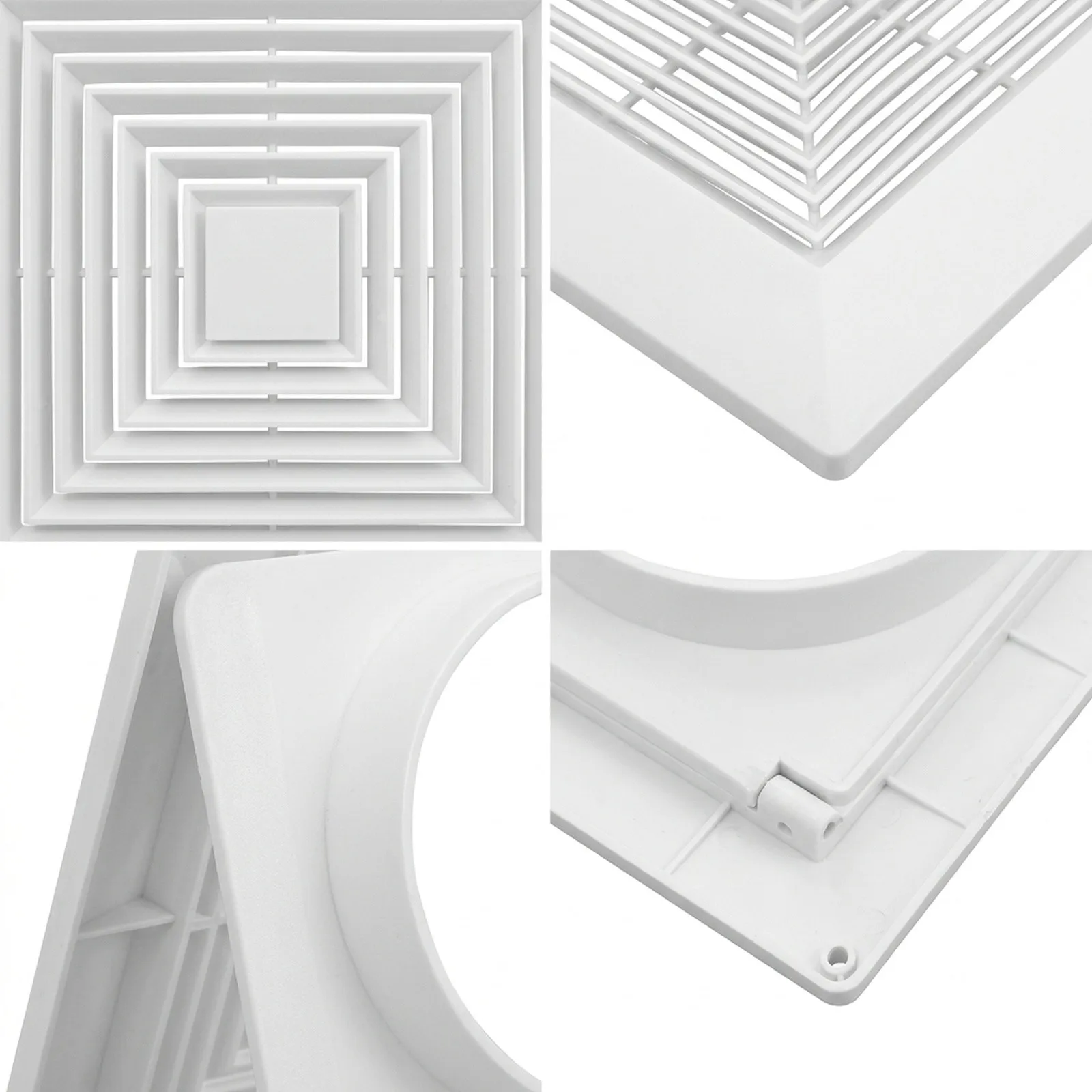 Efficient For Airflow with ABS Square Diffuser Addition to Any For Air Conditioning System with Snap In Feature