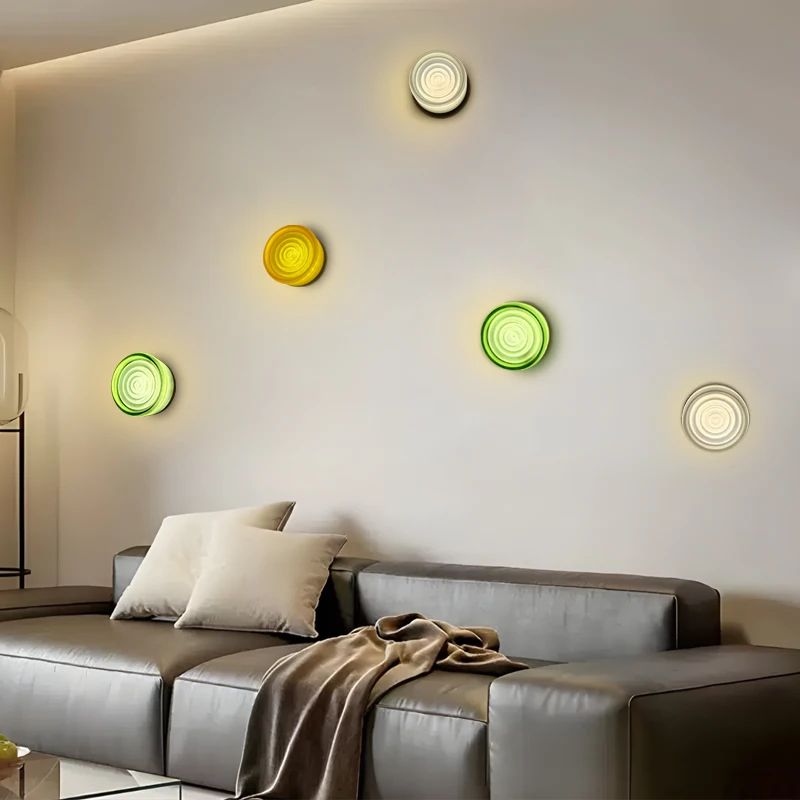 Nordic Simple Acrylic Wall Light Bedroom Bed Wall Light Atmosphere Light Corridor Balcony Ceiling Light Waterproof Wall Light