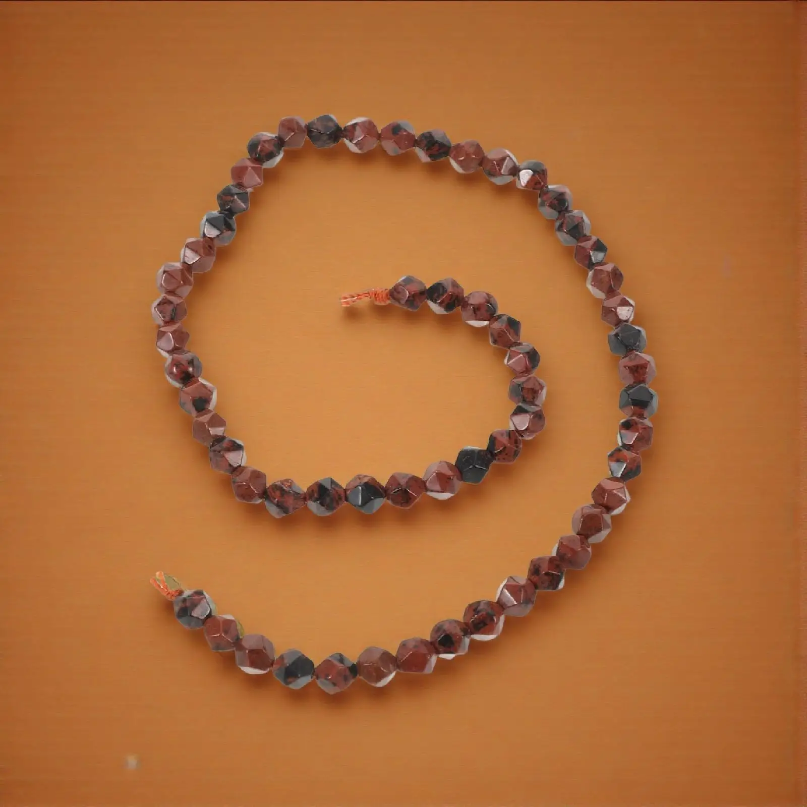 

58 Pcs Natural Stone Scattered Beads Stones for Jewelry Making Loose Cuboid Bracelets Charms Round Crafts