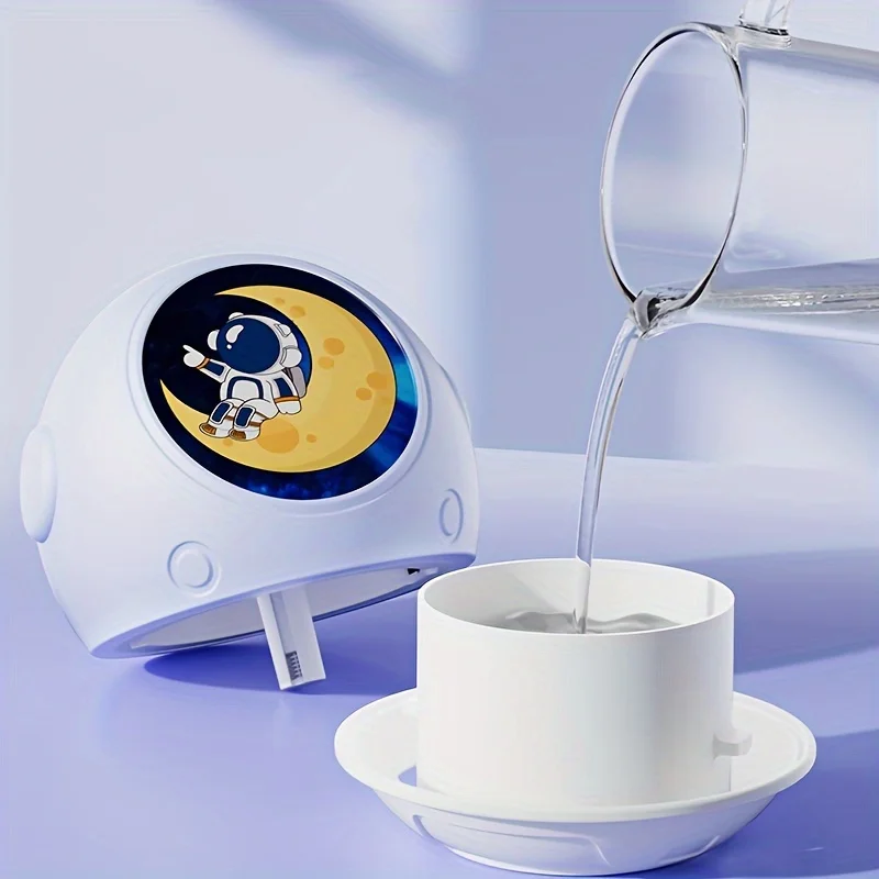 Portable Astronaut Air Humidifier With LED Lights And Essential Oil Diffuser, USB Power Supply, Suitable for Home and Office Use
