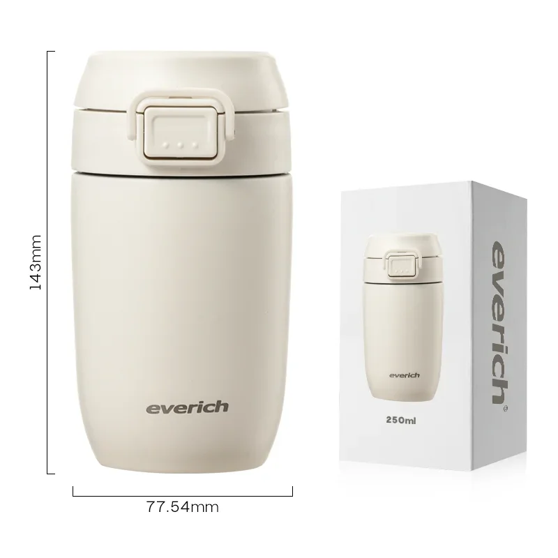 ขายส่ง 250ml Double Wall 18/8 THERMOS กาแฟสูญญากาศฉนวนแก้วกาแฟสแตนเลส