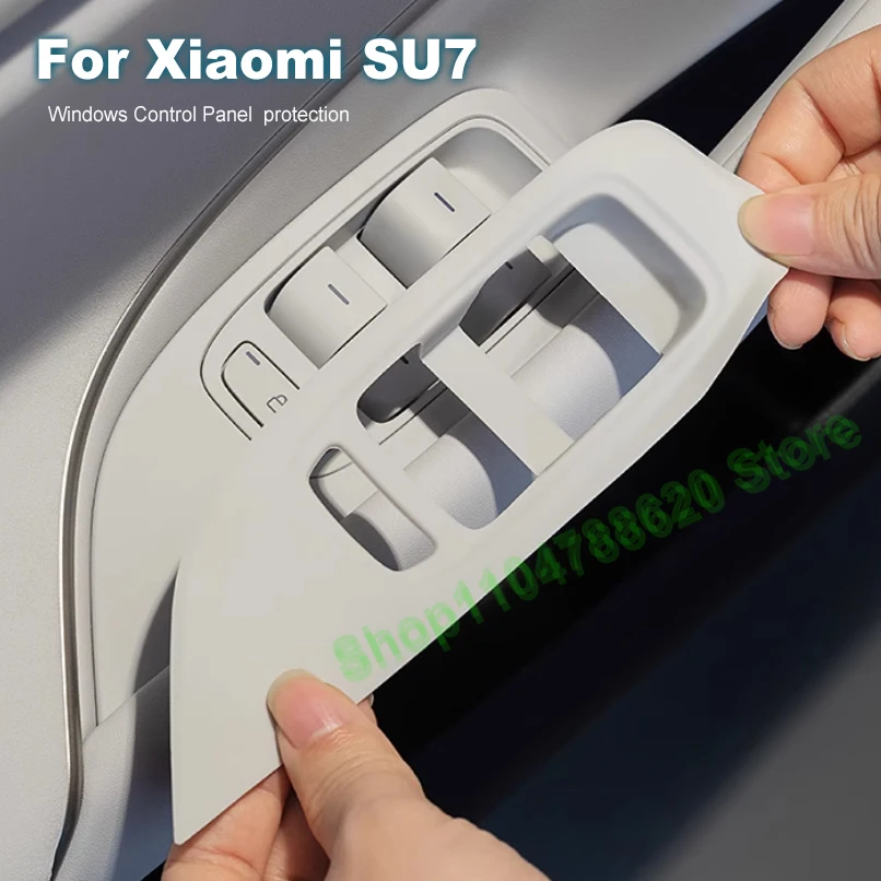 

Для Xiaomi SU7 кнопка подъема двери автомобиля силиконовая панель управления окнами защитная накладка переключатель подъема защитный декор интерьера