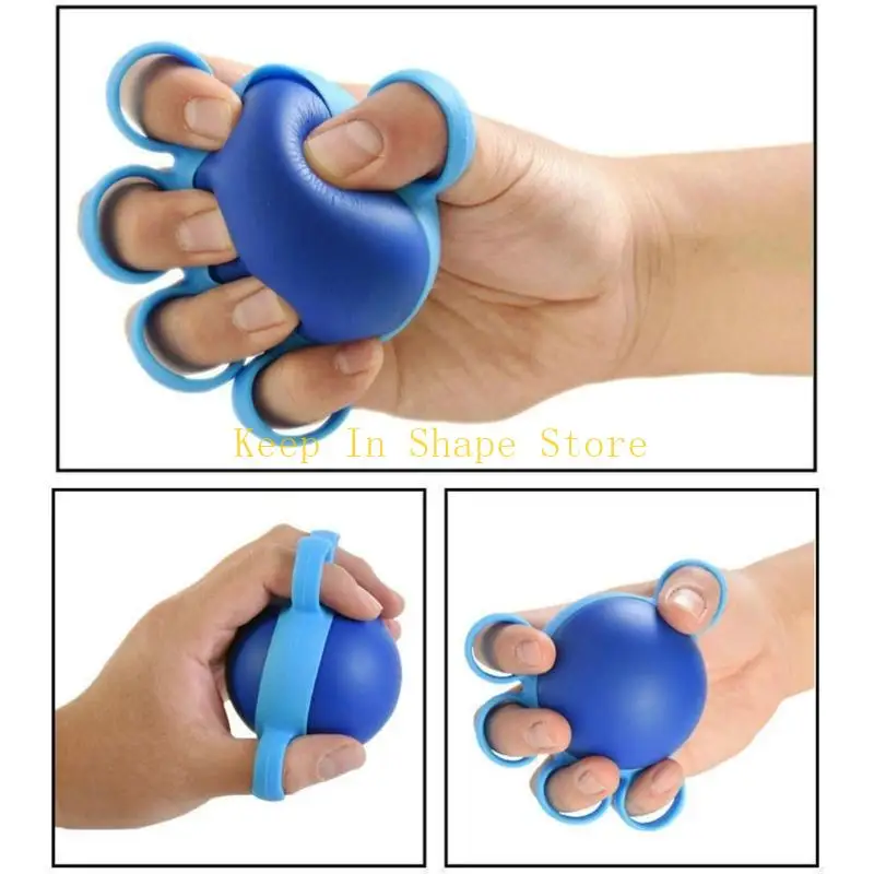 U1JC Fitness Hand Expander Grip Ball Strengthen Exerciser Train-er Decompression Strength Ball Egg-shaped Grip Fitness Ball