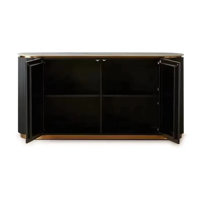 Modern simple dining side cabinet, light luxury entrance shoe cabinet, Italian living room storage partition storage