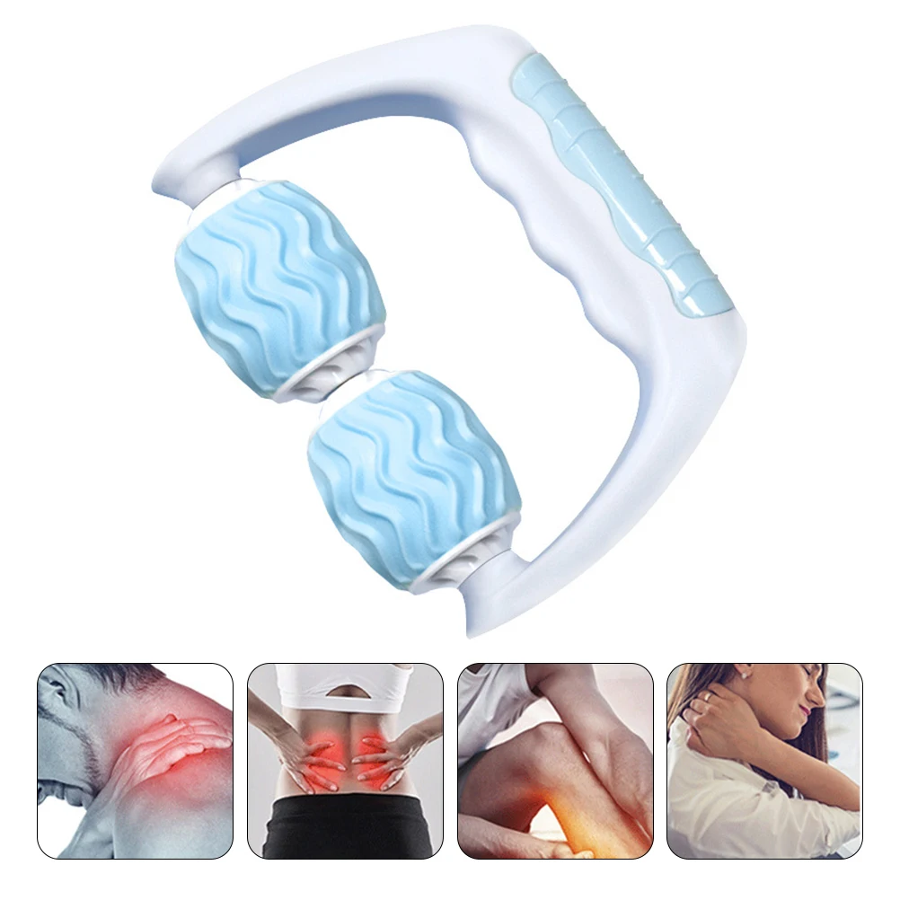 

Portable Massage Roller Muscle Relax Fitness Rolling Tool Wheels Ergonomic Design for Body Neck Legs Smooth
