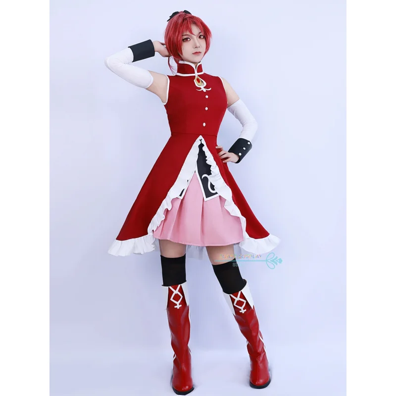 2025 ♥ New Puella Magi Madoka Magica Cosplay Sexy Dress Party Costume Sakura Kyoko Anime R ☆★