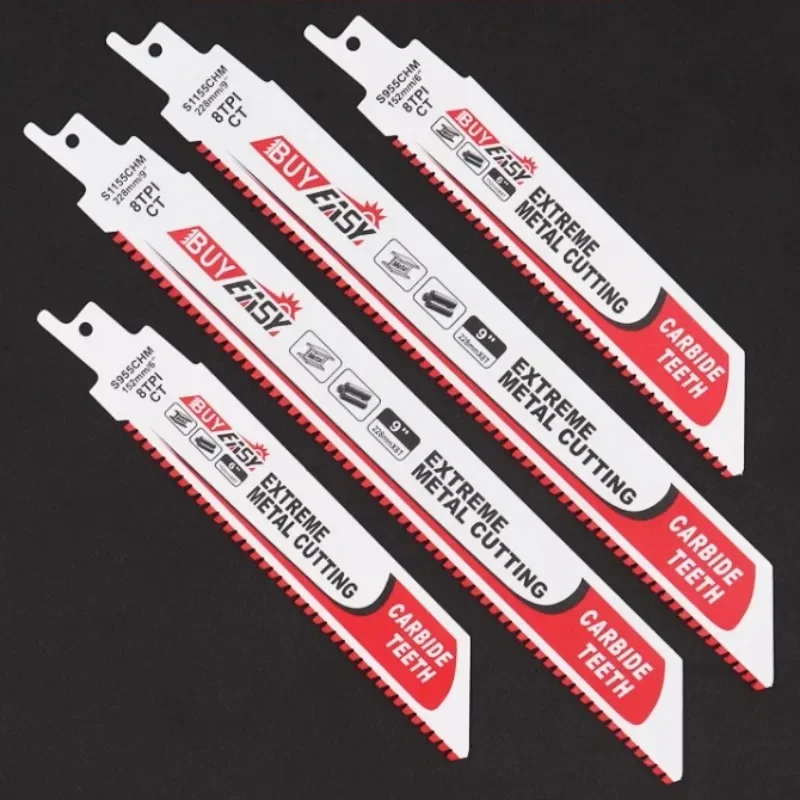 

1Pcs Carbide Reciprocating Saw Blade For Cutting Iron Steel Saw Blade Reciprocating Saw For Saber S955 S1155 S1156 S1256 S1255