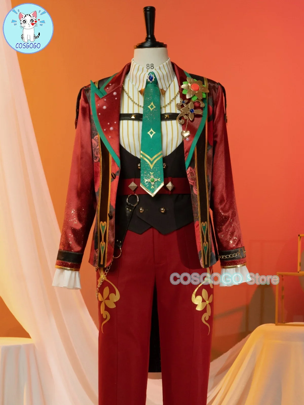 COSGOGO [Customized] Ensemble Stars 2 Trickstar Hidaka Hokuto/Akehoshi Subaru/Yuuki Makoto/Isara Mao Cosplay Costume Game Suit