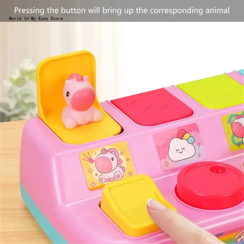 124D Lovely Animal Themed Infants Toy for Promoting Hand Eye Coordination