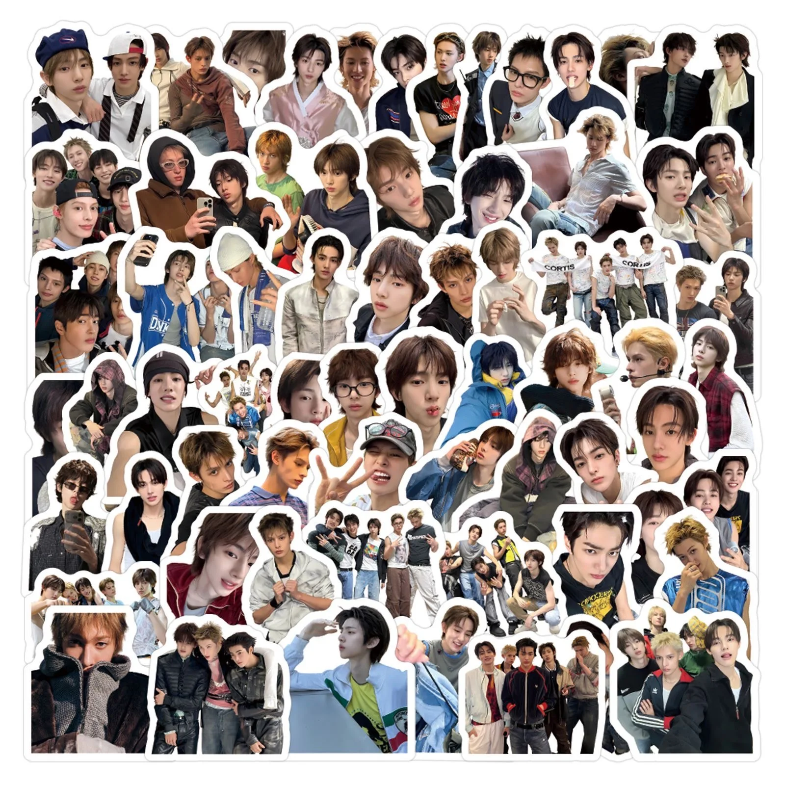 100PCS CORTIS Kawaii Korean KPOP Album Photo Aesthetic  Stickers  Exquisite Idol Stickers for Kpop Fans Collection