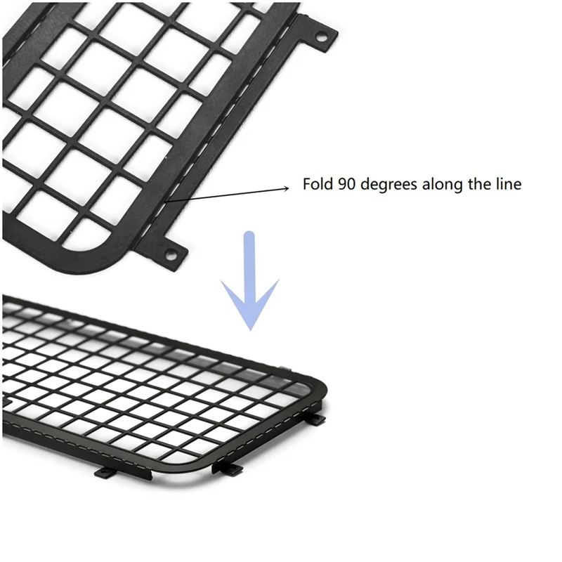 WOWFU-Metal Steel Side And Rear Metal Stereoscopic Window Net For Traxxas TRX4M Bronco 1/18 RC Car Upgrade Parts