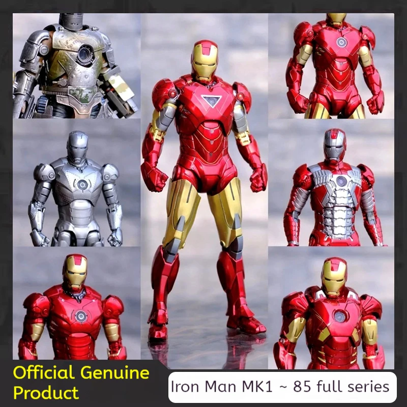 original-authentic-iron-man-action-figure-mk-full-series-marvel-avengers-series-ornaments-glowing-toys-collectibles