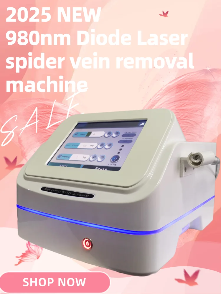 

980nm Diode Laser Spider Vein Removal Blood Vessel Vascular Beauty Machine 2025