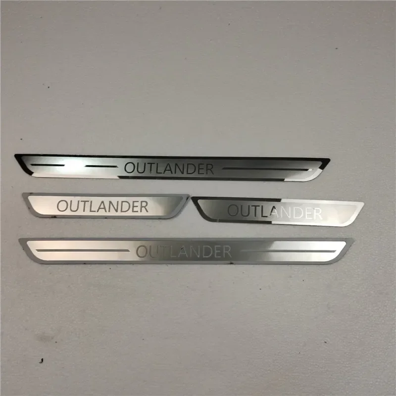 For Mitsubishi Outlander 2009-2023 ultrathin stainless steel car threshold guard plate anti-scratch protectio car accessories