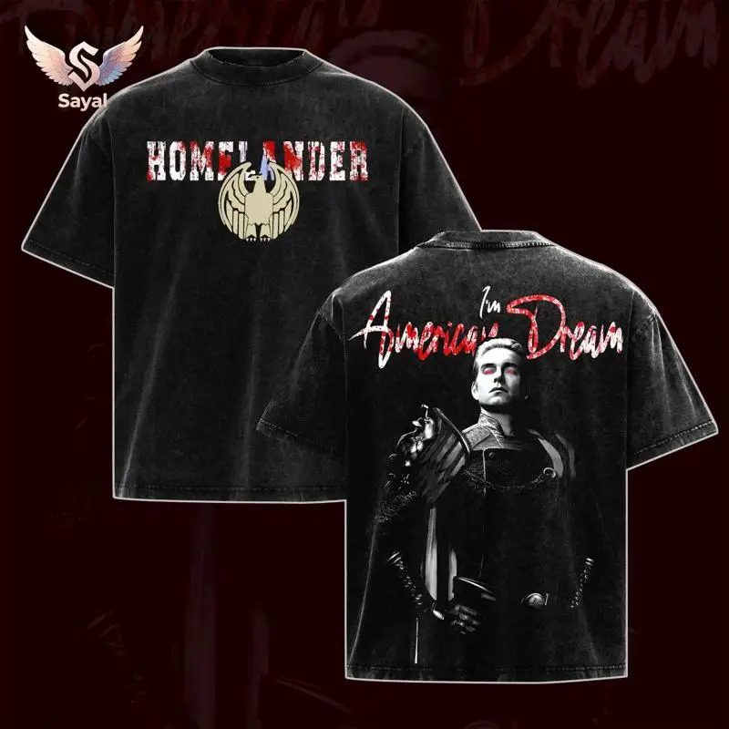 The Boys Homelander I'm American Dream T-shirt Vought Eagle Graphic Tee Casual