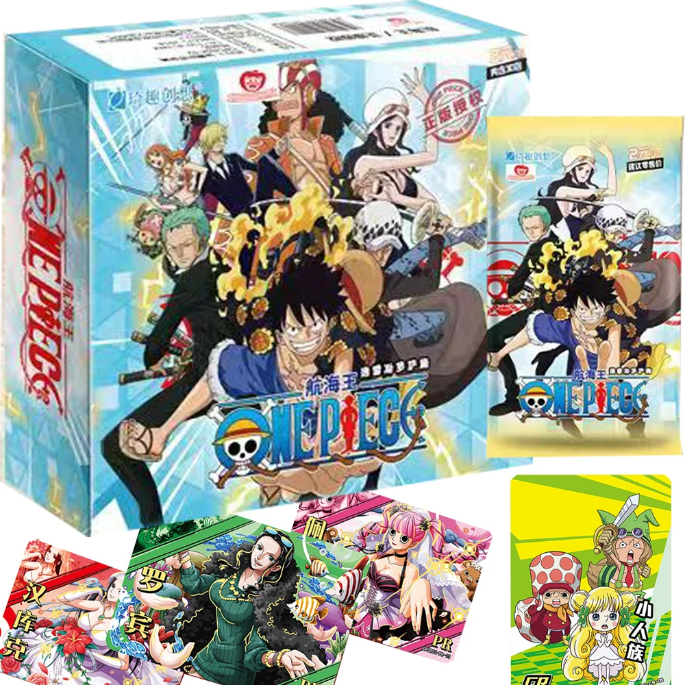 

Japanese Anime One Piece Card Collection For Kids Brave and Adventurous Role Monkey D.Luffy Dresrossa Series Cards Toys Gifts