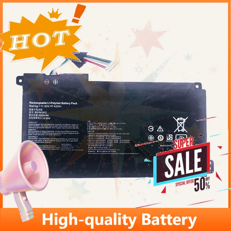 SWZY B31N1912 42Wh Laptop Battery for Asus VivoBook 14 E410MA-EK018TS E510KA L410MA EK018TS F414MA E510MA R522MA L510MA C31N1912