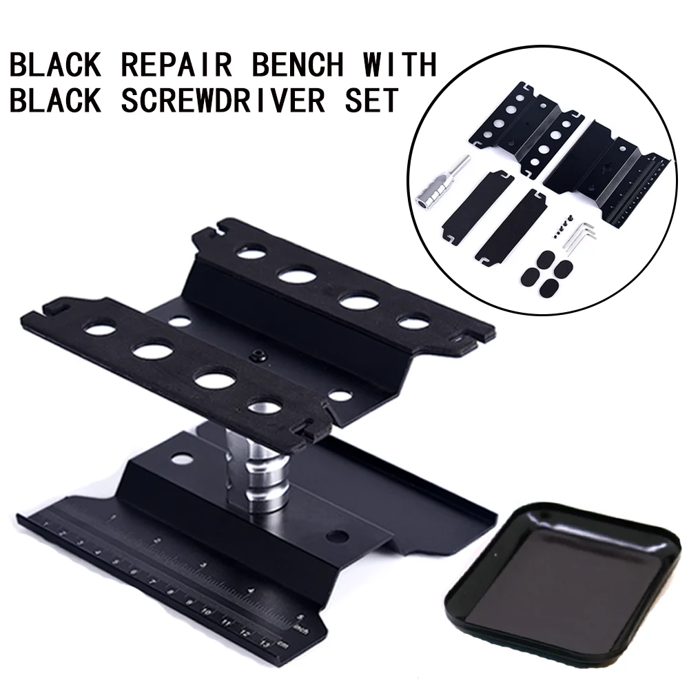 Rc Auto Gereedschapswerkstandaard Montageplatform 360 Graden Roterend Reparatiestation Voor 1/10 1/8 Buggy Rupwagen