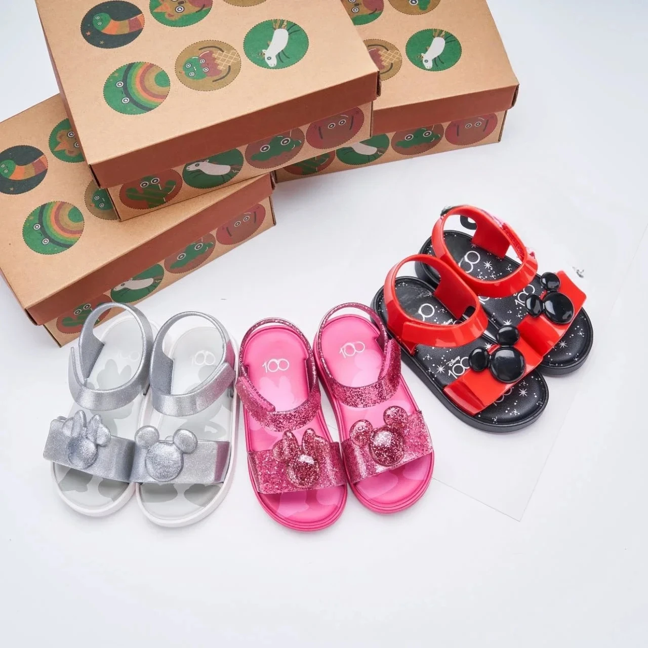 New Arrival 2024 Mini Melissa Children Sandals Hot Sale Kids Beach Shoes Big Girl and Boy Fashion Jelly Shoes