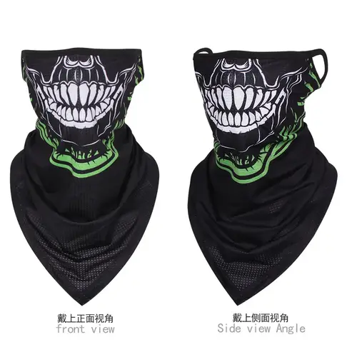 Multi-function Motorcycle Face Scarf Skull Masks Cycling Neck Gaiter Cover Mesh Tube Sport Sunscreen Men Women Bandana Balaclava - Image 17